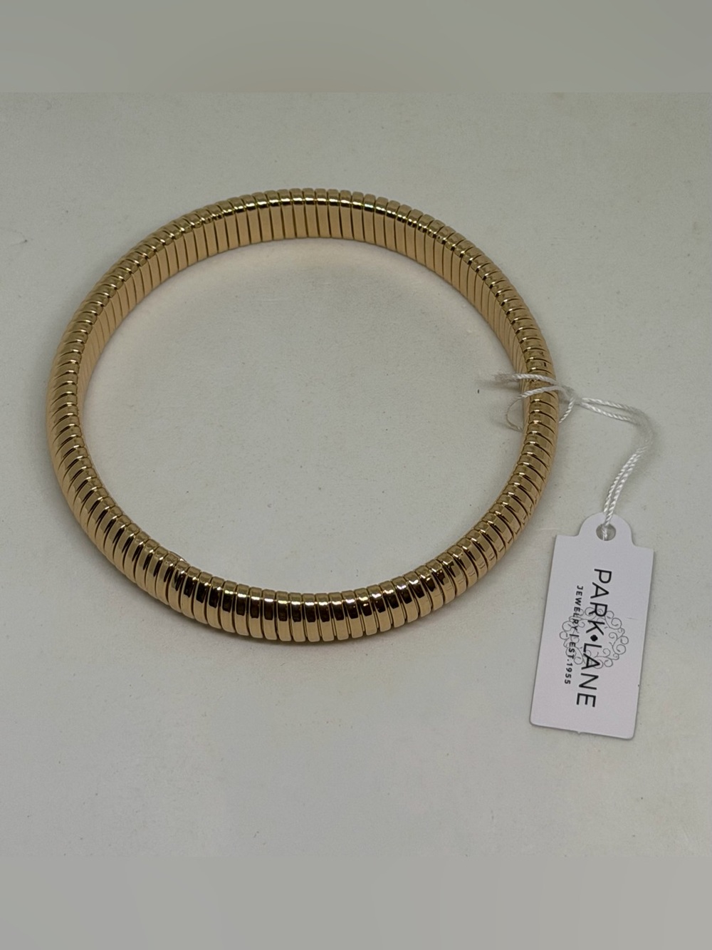 NEW Park Lane Jewelry Embraceable Stretch Bracelet Gold Bangle Ribbed Coil Gift